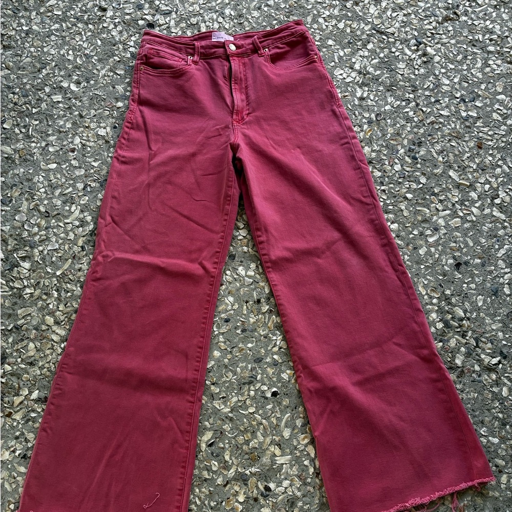 Dear John “Fiona - Super High-rise, Wideleg” Jeans in Coral